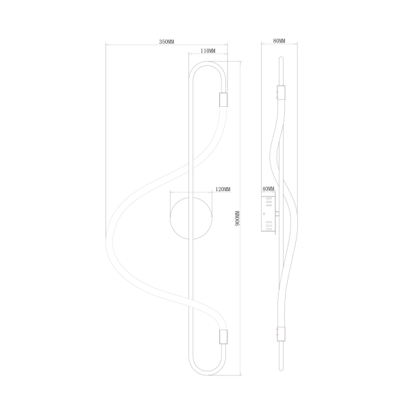 Настенный светильник (бра) Freya FR6059WL-L28BS