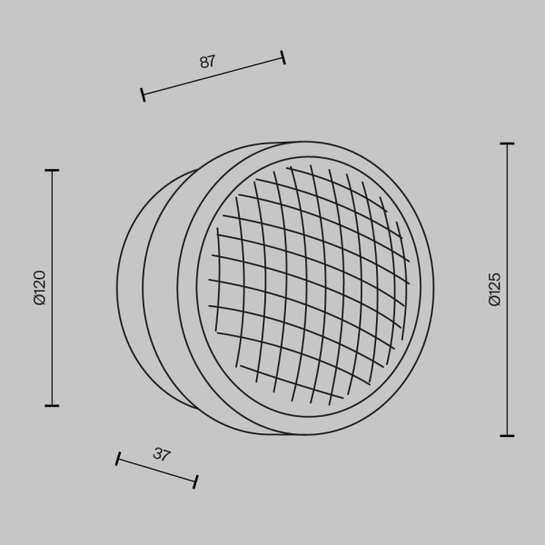 Настенный светильник (бра) Maytoni MOD493WL-L6BSK
