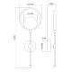 Настенный светильник (бра) Freya FR6110WL-L12GB