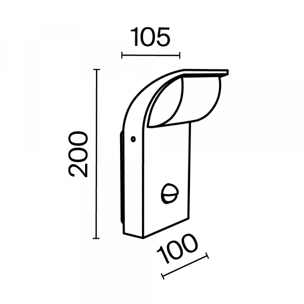 Настенный светильник (бра) Outdoor O446WL-L7GF3KSR