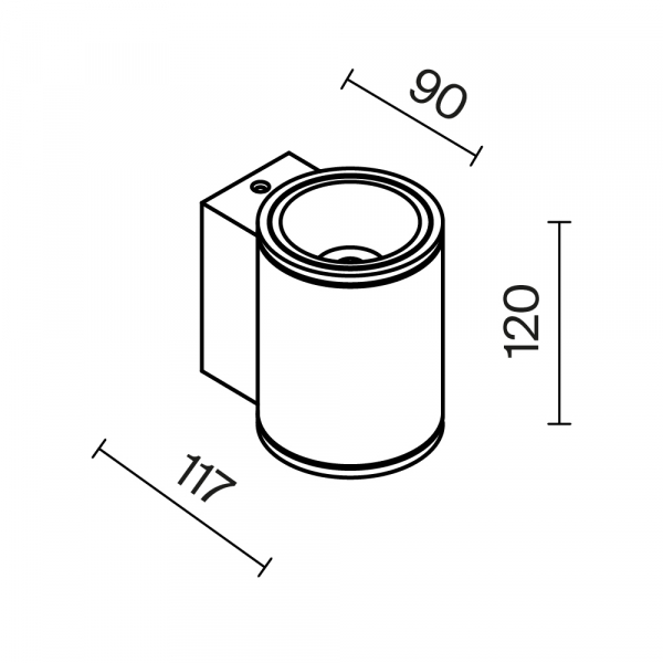 Настенный светильник (бра) Outdoor O303WL-L5W3K