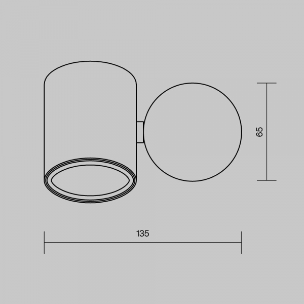 Настенный светильник (бра) Outdoor O010WL-01B