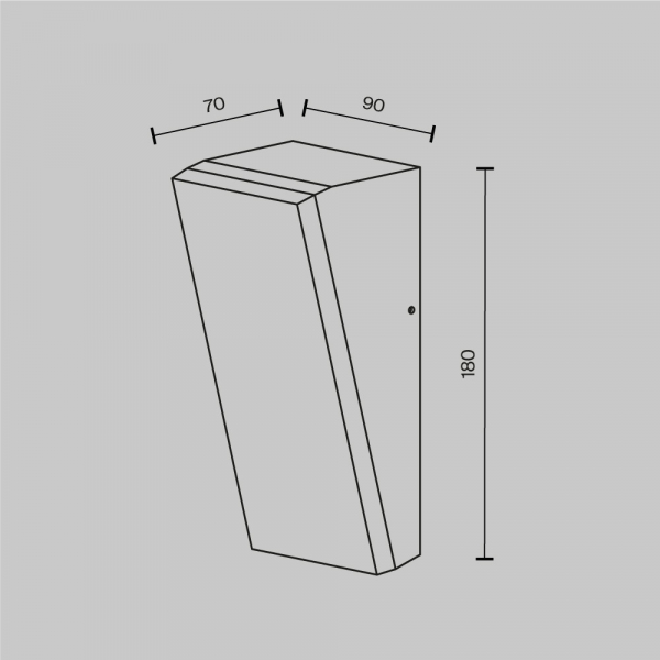 Настенный светильник (бра) Outdoor O436WL-L10GF3K1