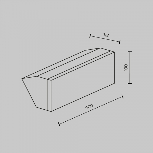 Настенный светильник (бра) Outdoor O436WL-L20GF3K