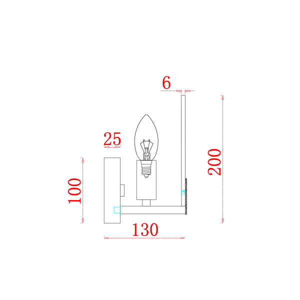 Настенный светильник (бра) Freya FR5237WL-01BS