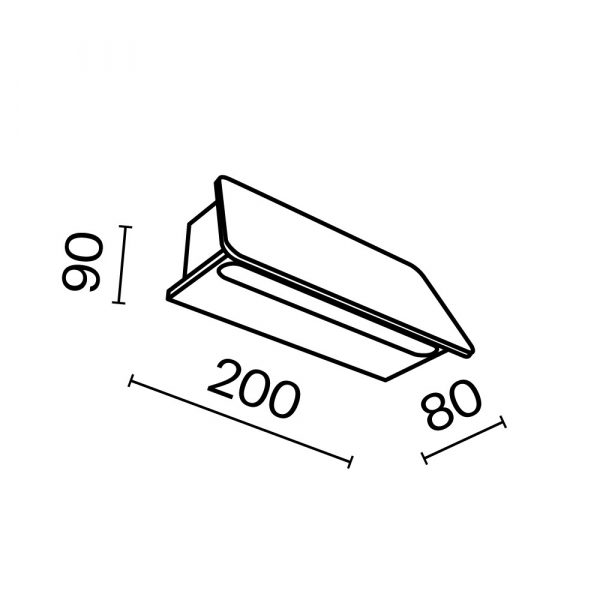 Настенный светильник (бра) Outdoor O429WL-L6GF3K