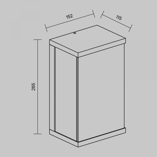 Настенный светильник (бра) Outdoor O021WL-L10B4K