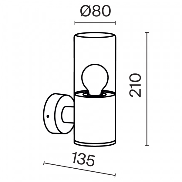 Настенный светильник (бра) Outdoor O432WL-01GF