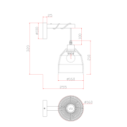 Настенный светильник (бра) Freya FR5334WL-01W