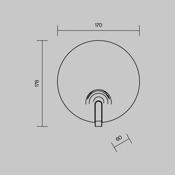Настенный светильник (бра) Maytoni MOD481WL-L5BS3K
