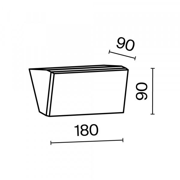 Настенный светильник (бра) Outdoor O436WL-L10GF3K