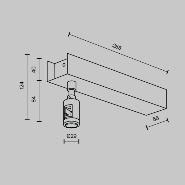 Комплектующие для трековой системы Technical TRA156C-BB1-PT Комплектующие для трековой системы Technical TRA156C-BB1-PT