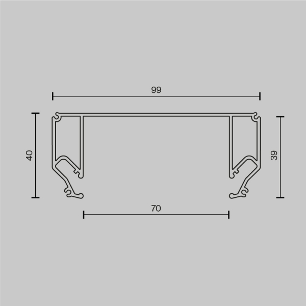Профиль Technical ALM-9940-SC-B-2M Профиль Technical ALM-9940-SC-B-2M