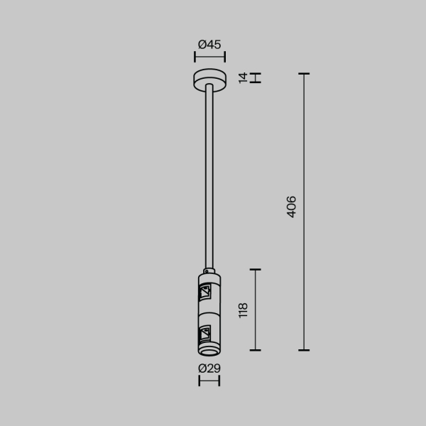 Комплектующие для трековой системы Technical TRA158C-D1-PT