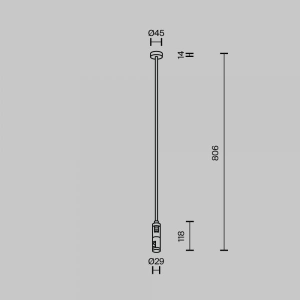 Комплектующие для трековой системы Technical TRA159C-D1-BS