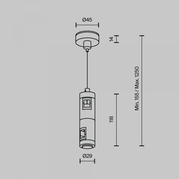 Комплектующие для трековой системы Technical TRA157SW-D1-B