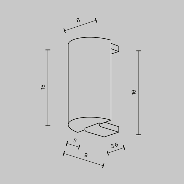 Комплектующие для трековой системы Technical TRA154EC-B