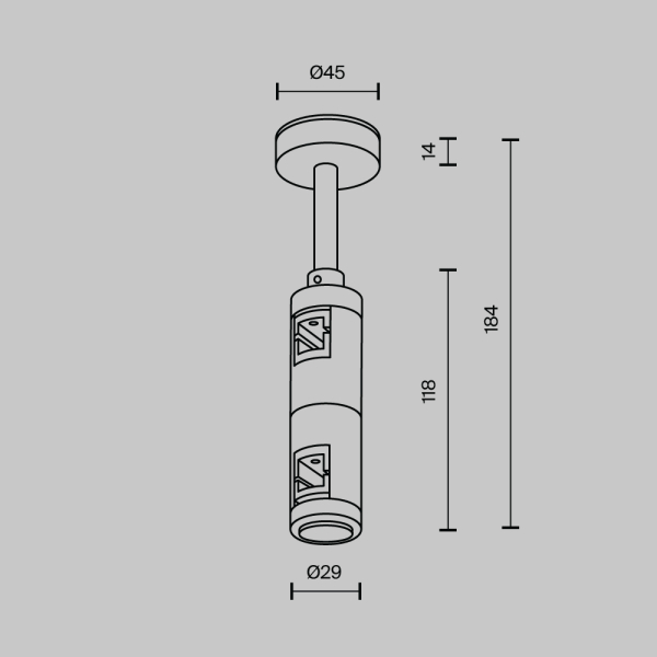 Комплектующие для трековой системы Technical TRA156C-D1-PT