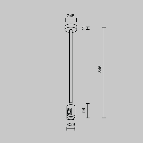 Комплектующие для трековой системы Technical TRA158C-B1-PT