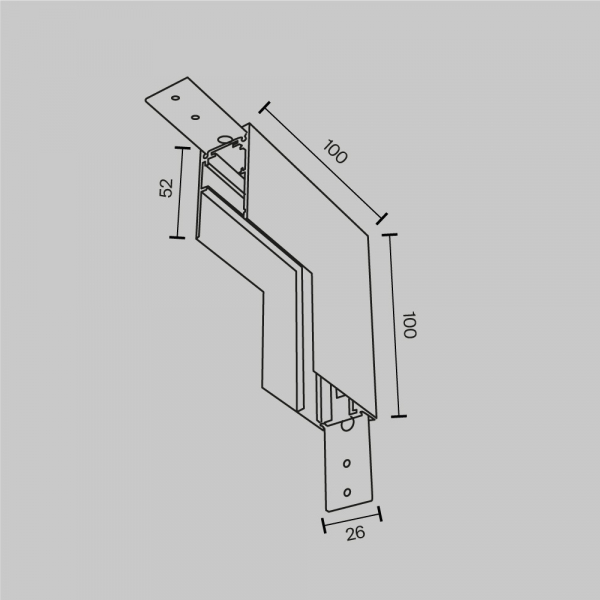 Комплектующие для накладной трековой системы Technical TRA034ICL-41W