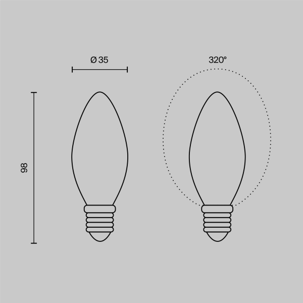 Лампочка Voltega 3508