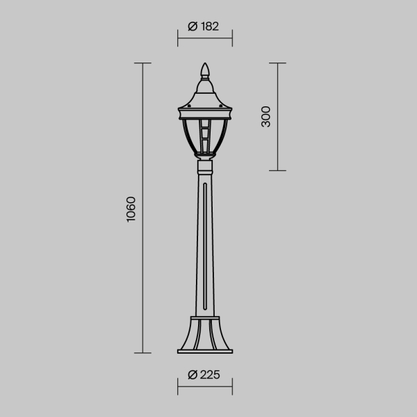 Ландшафтный светильник Outdoor O026FL-01B Ландшафтный светильник Outdoor O026FL-01B