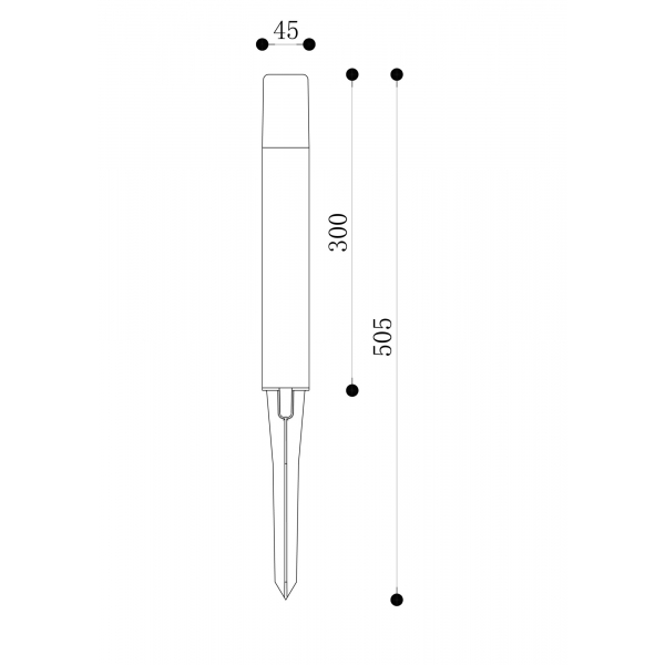 Ландшафтный светильник Outdoor O416FL-L3B3K1