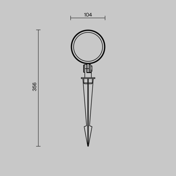 Ландшафтный светильник Outdoor O495FL-L25B3K Ландшафтный светильник Outdoor O495FL-L25B3K
