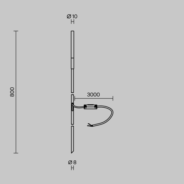 Ландшафтный светильник Outdoor O524FL-L2B3K