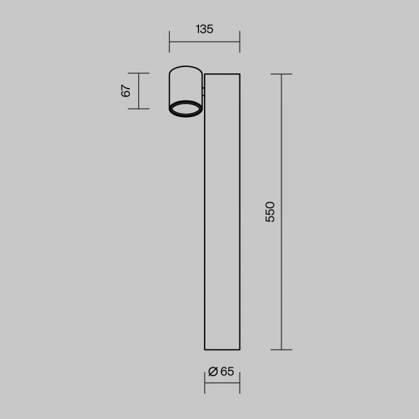 Ландшафтный светильник Outdoor O010FL-01B