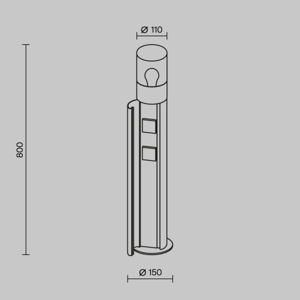 Ландшафтный светильник Outdoor O506FL-01B
