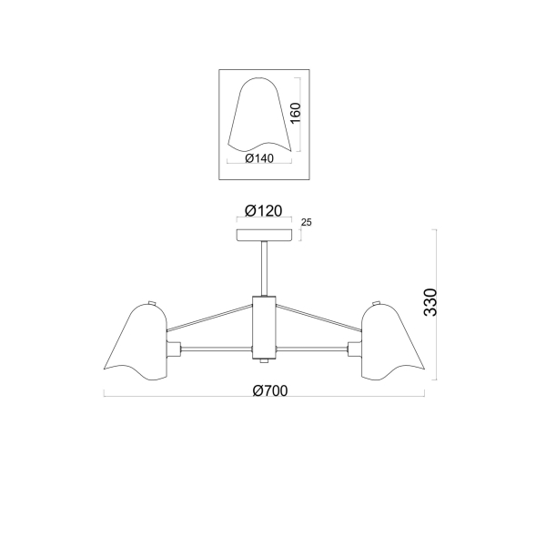 Люстра Freya FR5037PL-05S Люстра Freya FR5037PL-05S