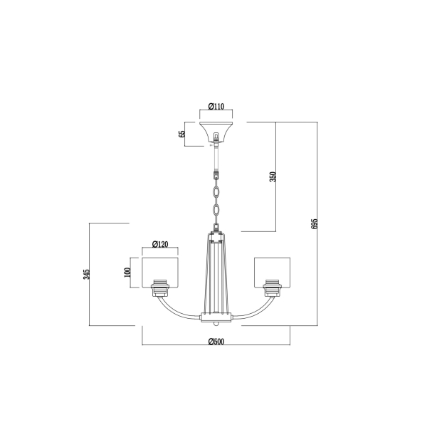 Люстра Freya FR5003PL-05B Люстра Freya FR5003PL-05B