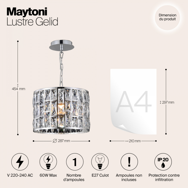 Люстра Maytoni MOD184-PL-01-CH