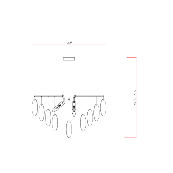 Люстра Freya FR5104PL-06BS2 Люстра Freya FR5104PL-06BS2