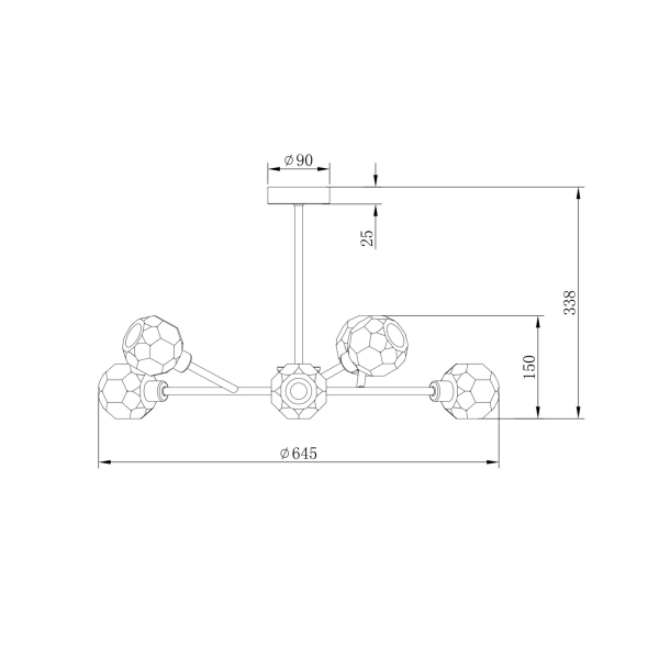Люстра Freya FR5114PL-06BZ Люстра Freya FR5114PL-06BZ
