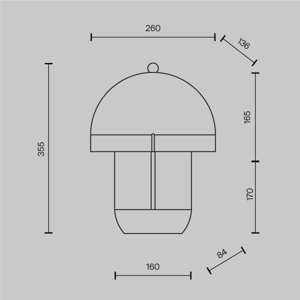 Настольный светильник Maytoni MOD479TL-L14W3K