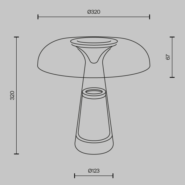 Настольный светильник Maytoni MOD484TL-L8BK