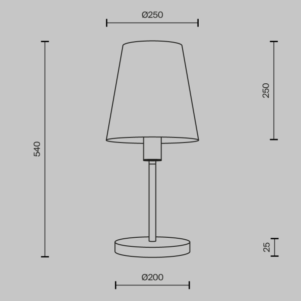 Настольный светильник Maytoni MOD483TL-01BS