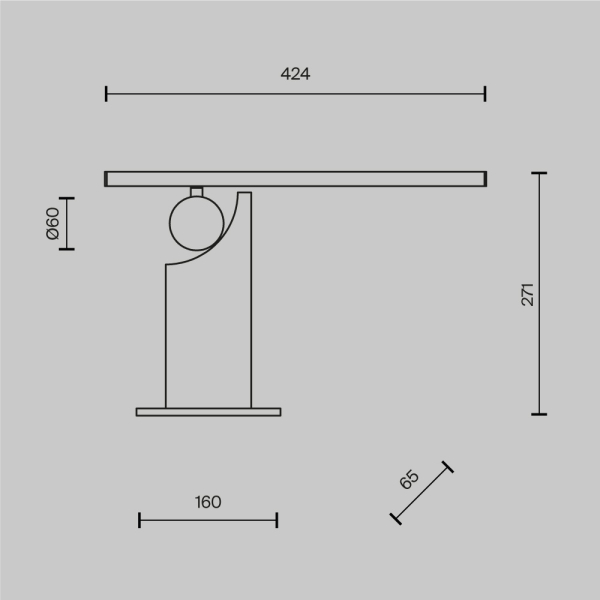 Настольный светильник Maytoni MOD467TL-L9BS3K