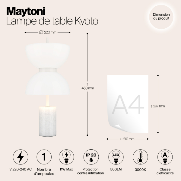 Настольный светильник Maytoni MOD178TL-L11W3K Настольный светильник Maytoni MOD178TL-L11W3K