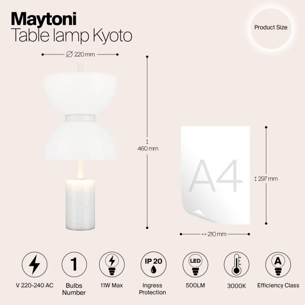 Настольный светильник Maytoni MOD178TL-L11W3K Настольный светильник Maytoni MOD178TL-L11W3K