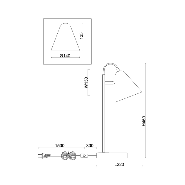 Настольный светильник Freya FR8001TL-01WG