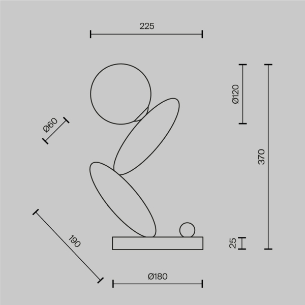 Настольный светильник Maytoni MOD482TL-L6C3K