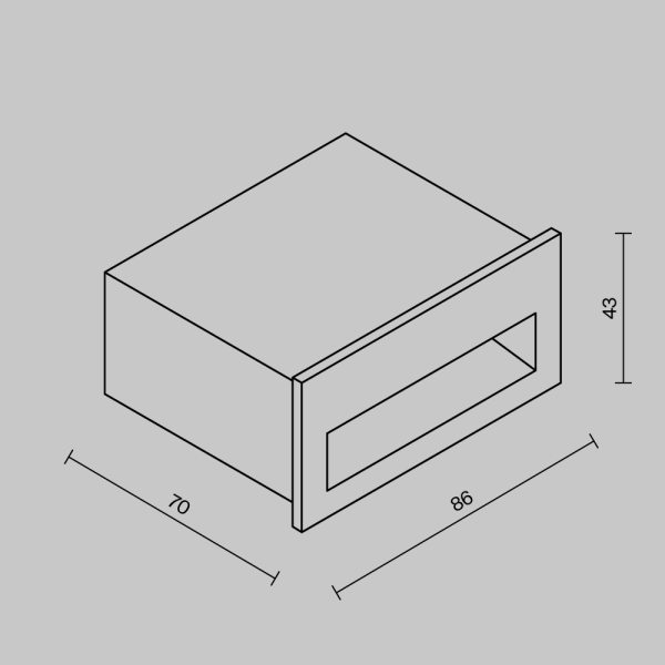 Подсветка для лестниц Outdoor O512SL-L3B3K1