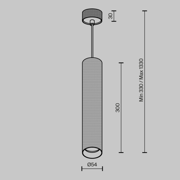 Подвесной светильник Technical P082PL-GU10-B Подвесной светильник Technical P082PL-GU10-B
