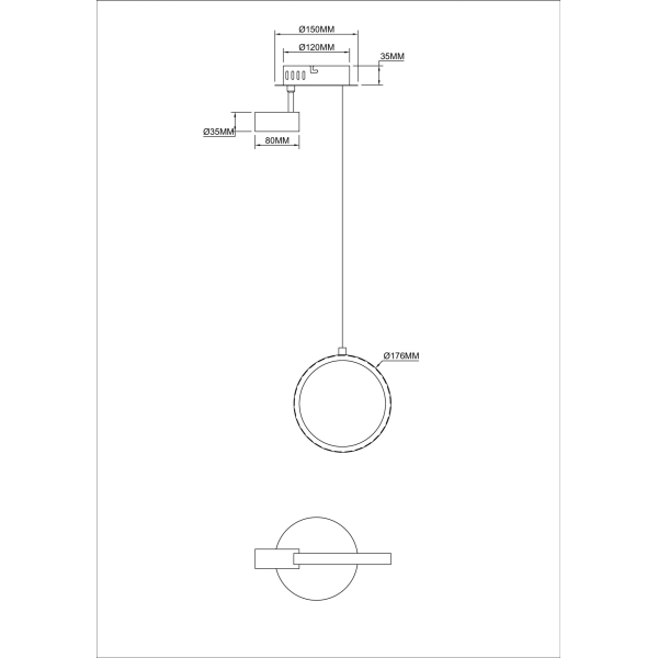 Подвесной светильник Freya FR6082PL-L10B