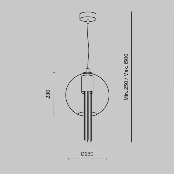 Подвесной светильник Maytoni P095PL-01BZ1 Подвесной светильник Maytoni P095PL-01BZ1