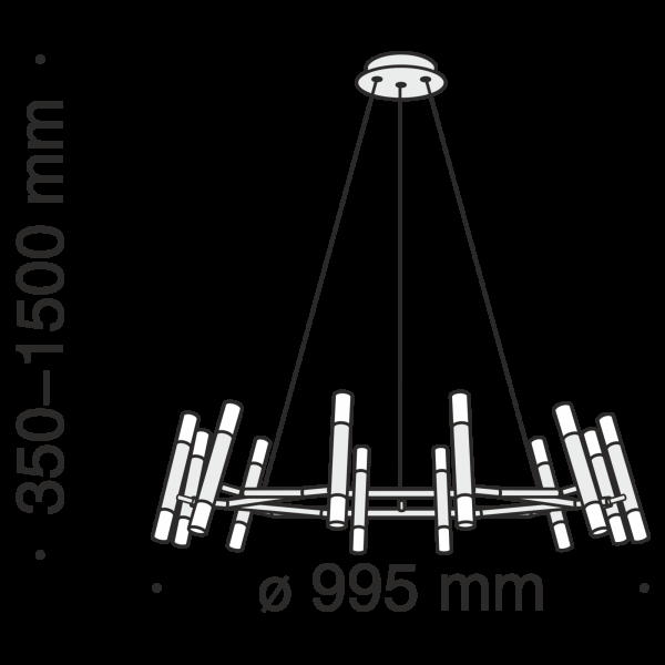 Подвесной светильник Maytoni MOD031PL-24B Подвесной светильник Maytoni MOD031PL-24B