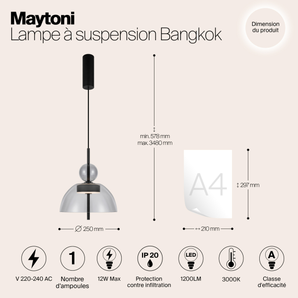 Подвесной светильник Maytoni MOD185PL-L11B3K1 Подвесной светильник Maytoni MOD185PL-L11B3K1